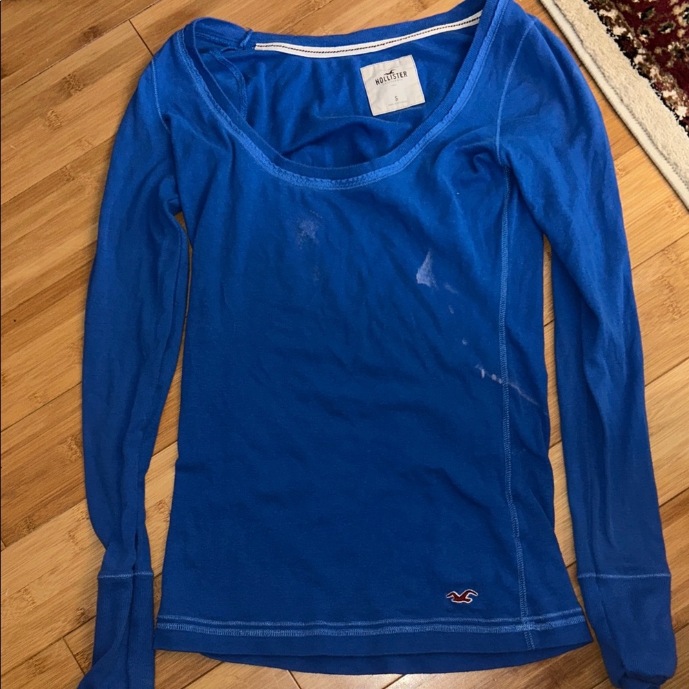 Blue Long Sleeve Women's Top
